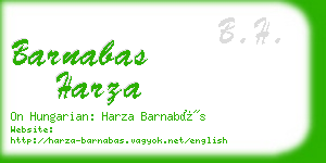 barnabas harza business card